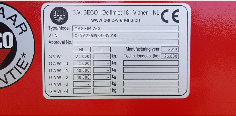 Beco maxxim 260 - Reboque: foto 2 Beco maxxim 260 - Reboque: foto 2