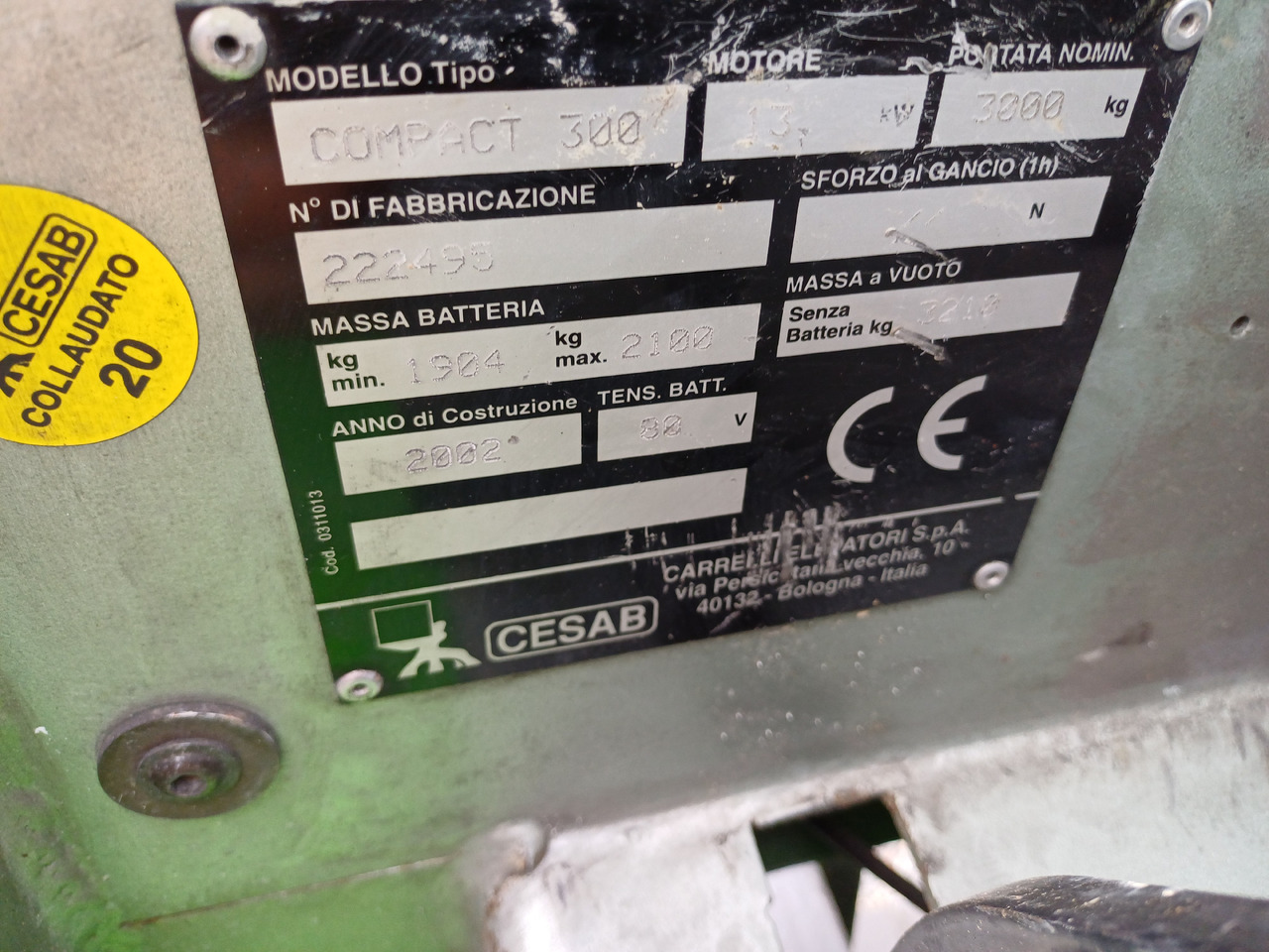 CESAB Compact 300 - Empilhador elétrico: foto 5 CESAB Compact 300 - Empilhador elétrico: foto 5