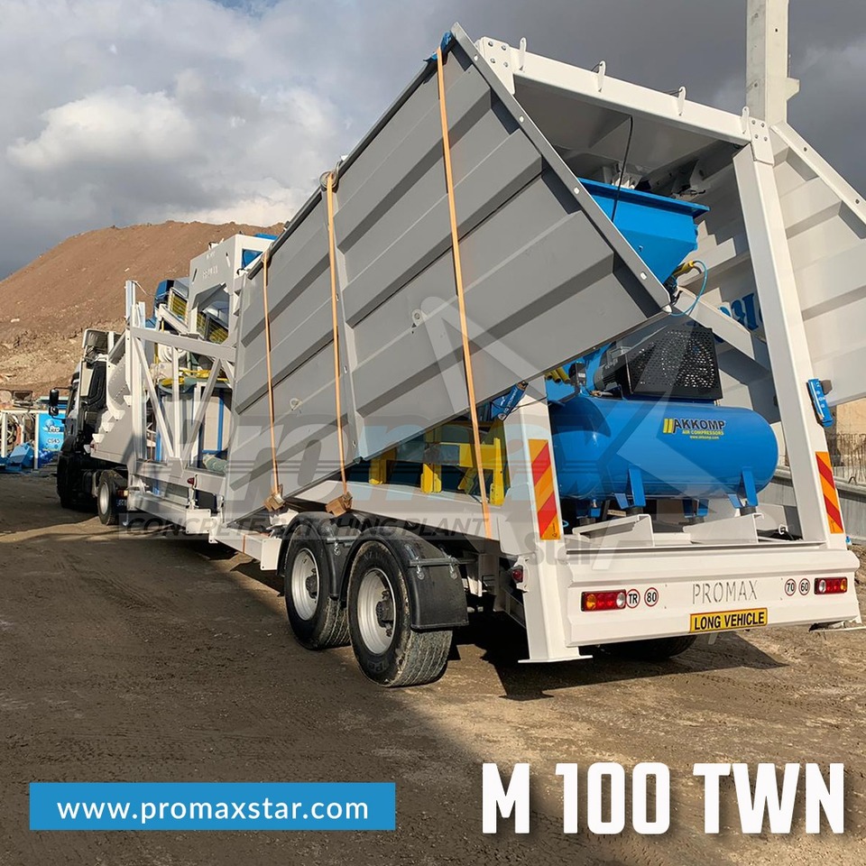 PROMAX MOBILE CONCRETE BATCHING PLANT M100-TWN (100m3/h) - Central de betão: foto 4 PROMAX MOBILE CONCRETE BATCHING PLANT M100-TWN (100m3/h) - Central de betão: foto 4