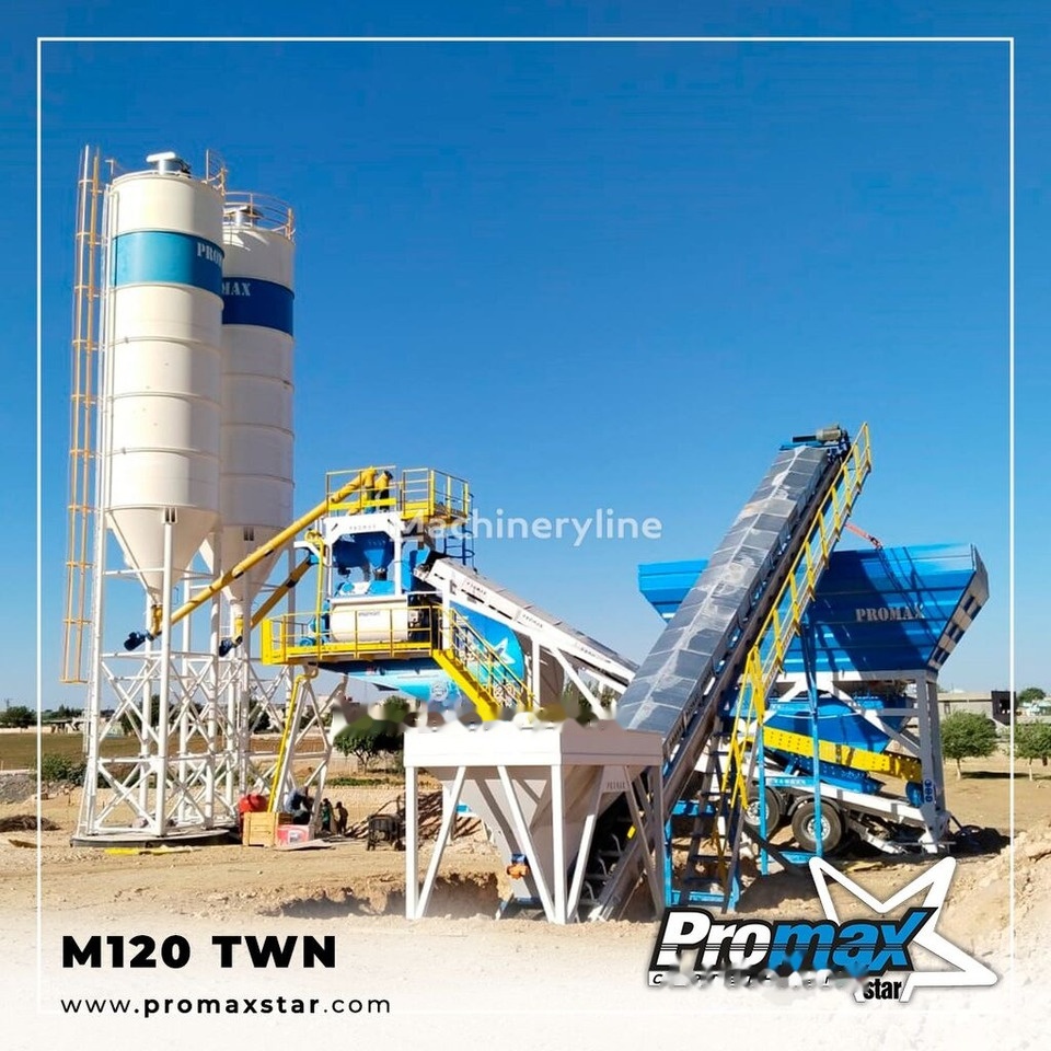 Promax Mobile Concrete Batching Plant M120-TWN (120m3/h) - Central de betão: foto 3 Promax Mobile Concrete Batching Plant M120-TWN (120m3/h) - Central de betão: foto 3