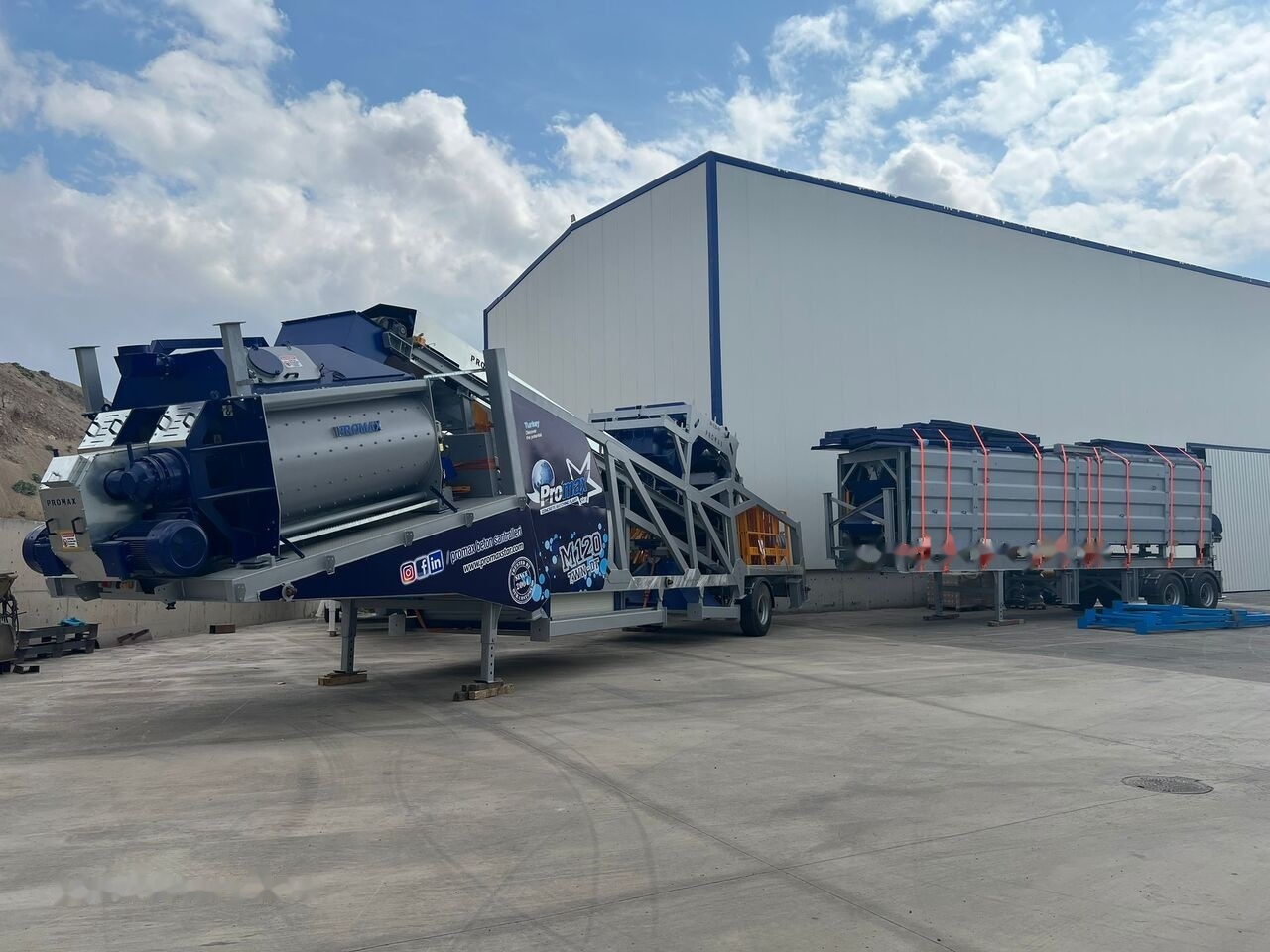 Promax Mobile Concrete Batching Plant PROMAX M120-TWN DT (120m³/h) - Central de betão: foto 1 Promax Mobile Concrete Batching Plant PROMAX M120-TWN DT (120m³/h) - Central de betão: foto 1