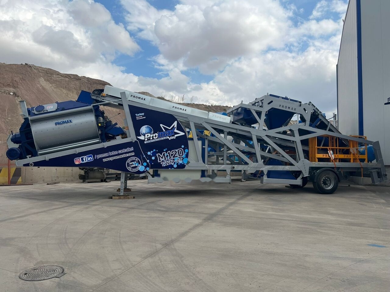 Promax Mobile Concrete Batching Plant PROMAX M120-TWN DT (120m³/h) - Central de betão: foto 3 Promax Mobile Concrete Batching Plant PROMAX M120-TWN DT (120m³/h) - Central de betão: foto 3