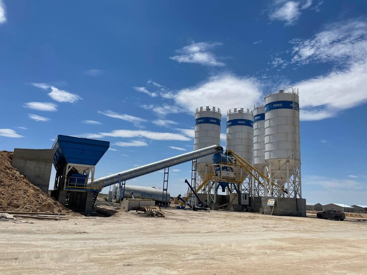 Promax Stationary Concrete Batching Plant S200-TWN (200m3/h) - Central de betão: foto 1 Promax Stationary Concrete Batching Plant S200-TWN (200m3/h) - Central de betão: foto 1