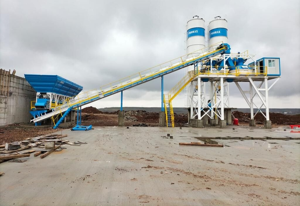 Promax Stationary Concrete Batching Plant with Double Planetary Mixer - Central de betão: foto 1 Promax Stationary Concrete Batching Plant with Double Planetary Mixer - Central de betão: foto 1