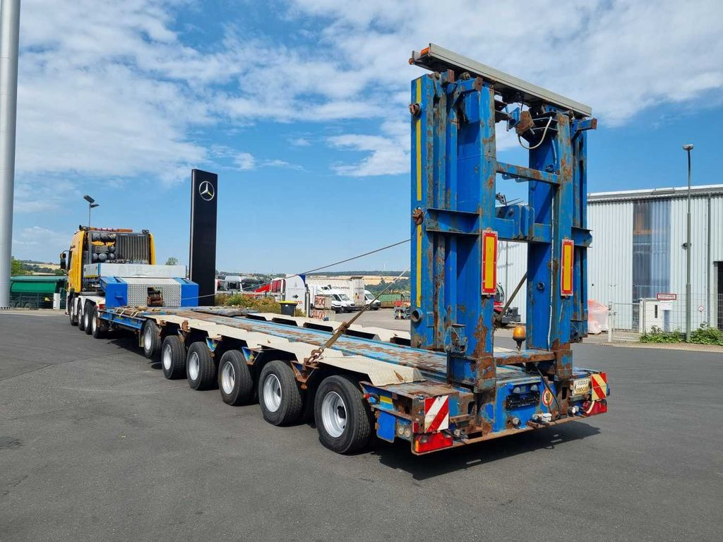Goldhofer STZ-H6-57/80A Teleskop-Tieflader Waggontransport - Semi-reboque baixa: foto 1 Goldhofer STZ-H6-57/80A Teleskop-Tieflader Waggontransport - Semi-reboque baixa: foto 1
