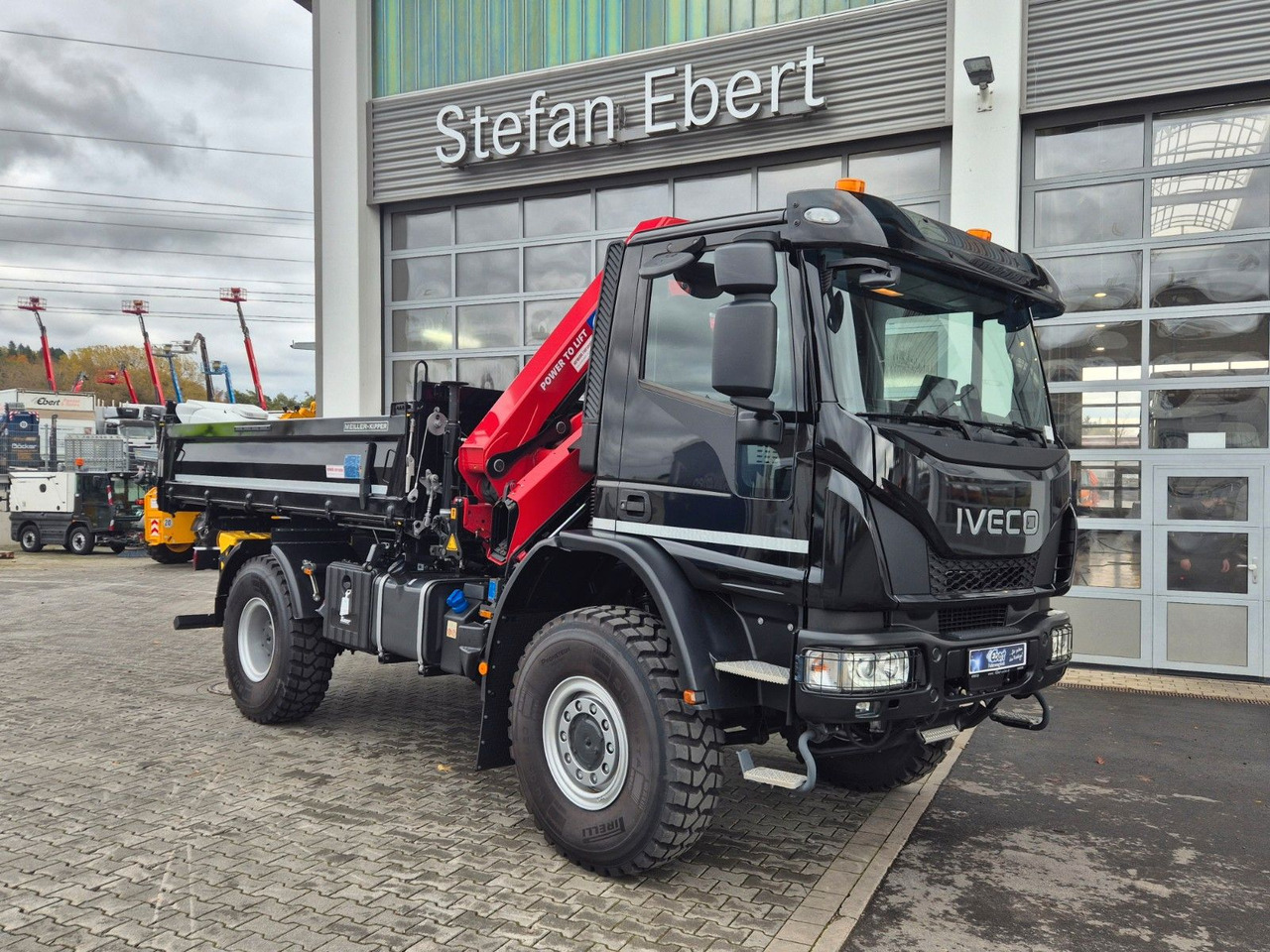 Camião basculante, Camião grua Iveco Eurocargo ML150E32WS 4x4 Kran HMF 1130K Funk AHK: foto 37