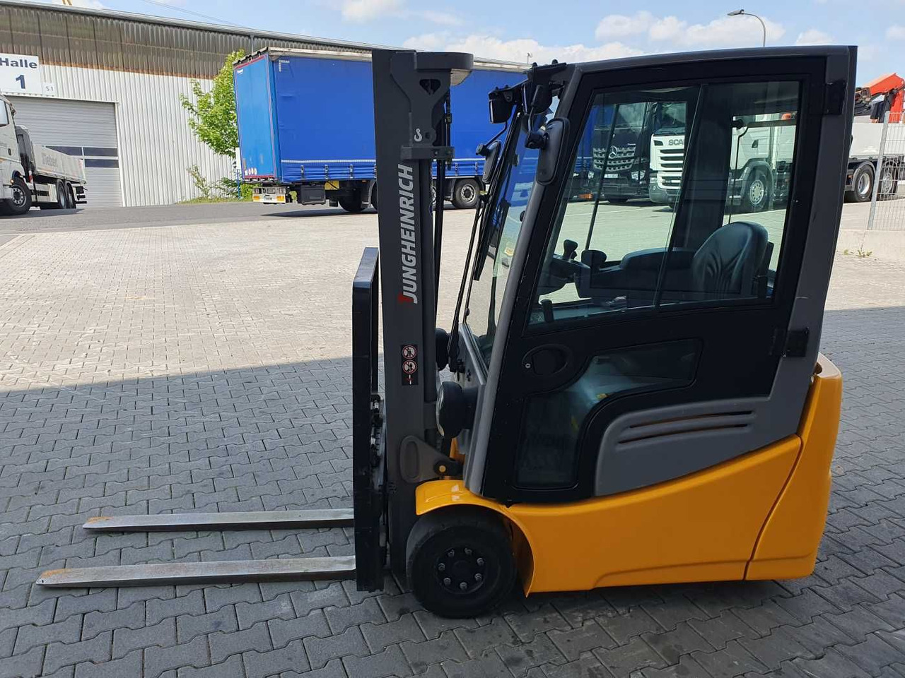 Empilhador elétrico Jungheinrich EFG 215 / Triplex: 4.25m! / SS / 4.166h / 2024: foto 7