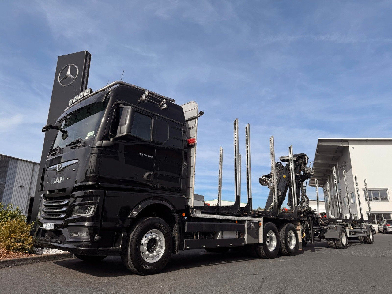 MAN TGX 33.640 6x4 BL Palfinger Q150Z96 - Camião de transporte de madeira, Camião grua: foto 1 MAN TGX 33.640 6x4 BL Palfinger Q150Z96 - Camião de transporte de madeira, Camião grua: foto 1