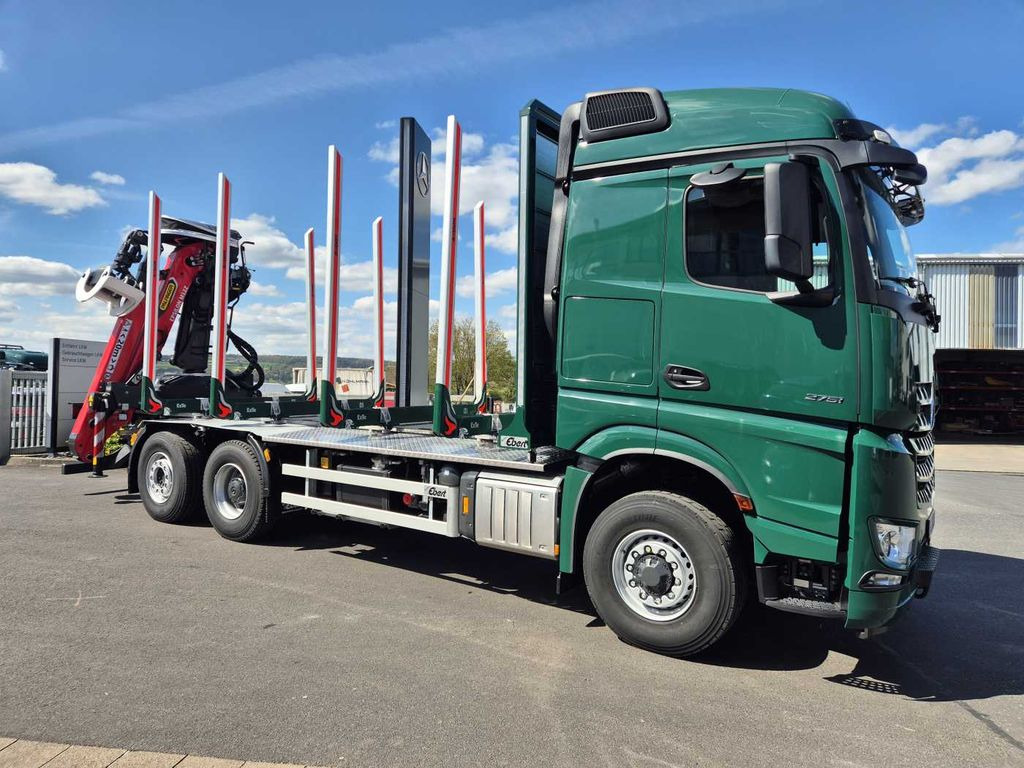 Mercedes-Benz Arocs 2751 L 6x2 (6x4) HAD + Kran: Epsilon M12Z - Camião de transporte de madeira, Camião grua: foto 3 Mercedes-Benz Arocs 2751 L 6x2 (6x4) HAD + Kran: Epsilon M12Z - Camião de transporte de madeira, Camião grua: foto 3