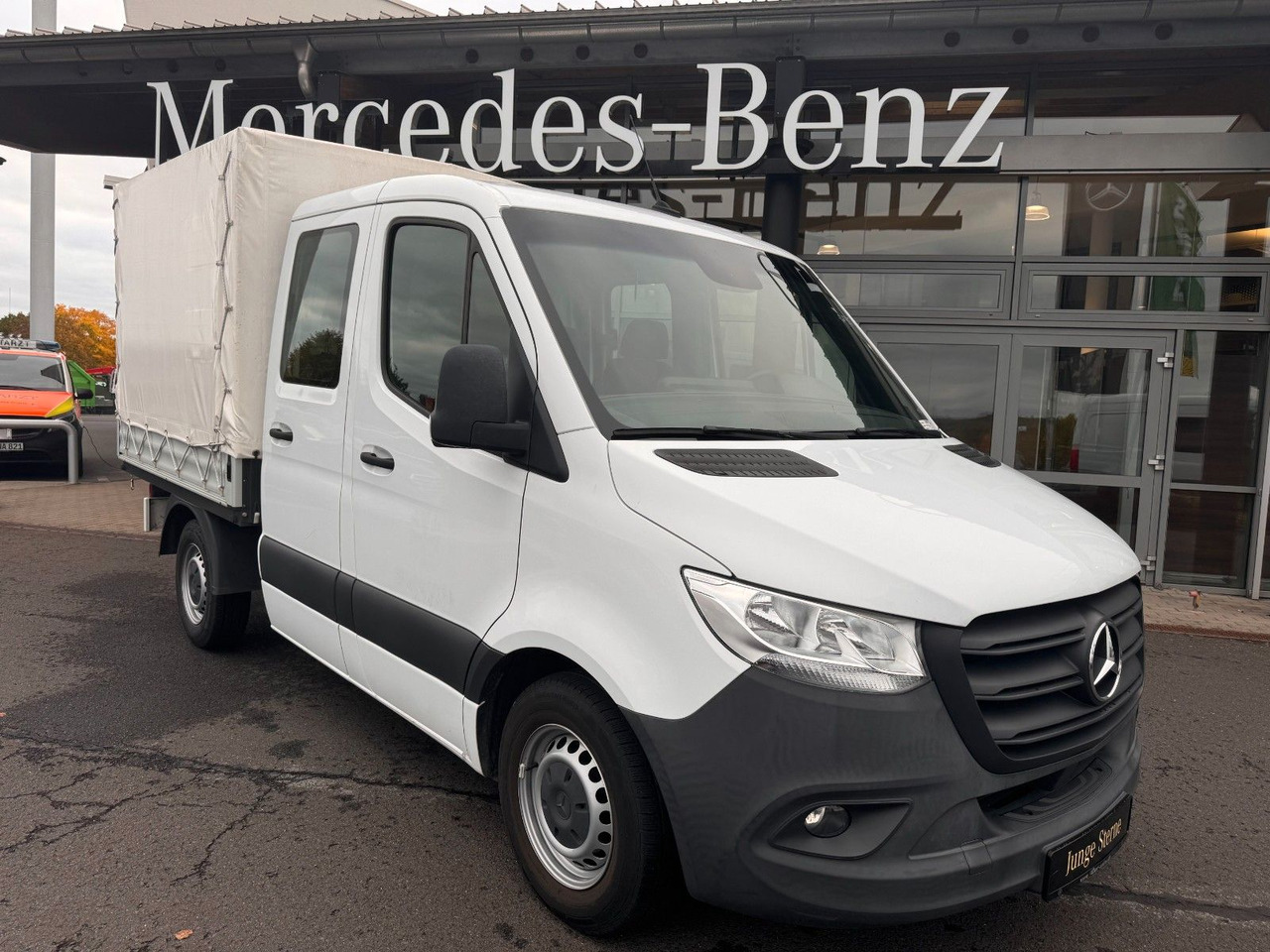 Mercedes-Benz Sprinter 215 CDI DoKa 9G Klima AHK SHZ - Carrinha de lona, Carrinha cabine dupla: foto 1 Mercedes-Benz Sprinter 215 CDI DoKa 9G Klima AHK SHZ - Carrinha de lona, Carrinha cabine dupla: foto 1