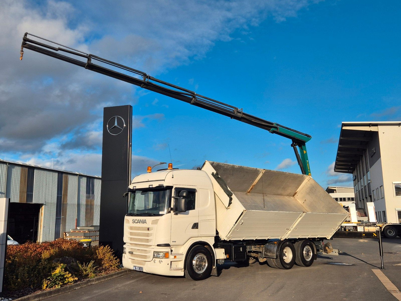 Scania G490 LB6x2*4HNB Palfinger PK 18002-EH D Funk AHK - Camião basculante, Camião grua: foto 1 Scania G490 LB6x2*4HNB Palfinger PK 18002-EH D Funk AHK - Camião basculante, Camião grua: foto 1