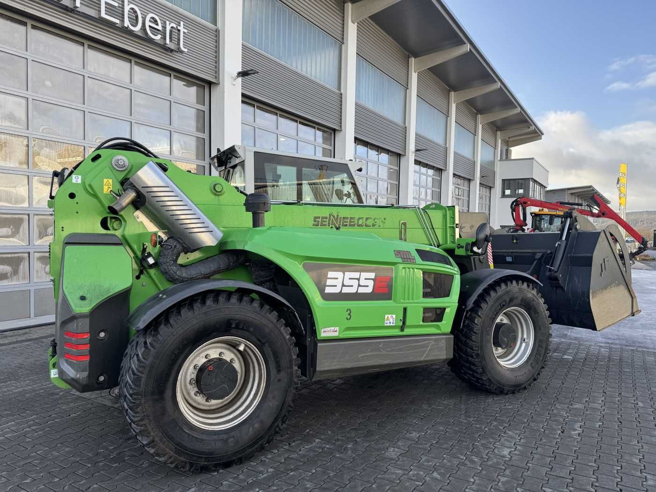 Sennebogen 355 E / Greifschaufel / nur 998h! - Empilhador telescópico: foto 2 Sennebogen 355 E / Greifschaufel / nur 998h! - Empilhador telescópico: foto 2