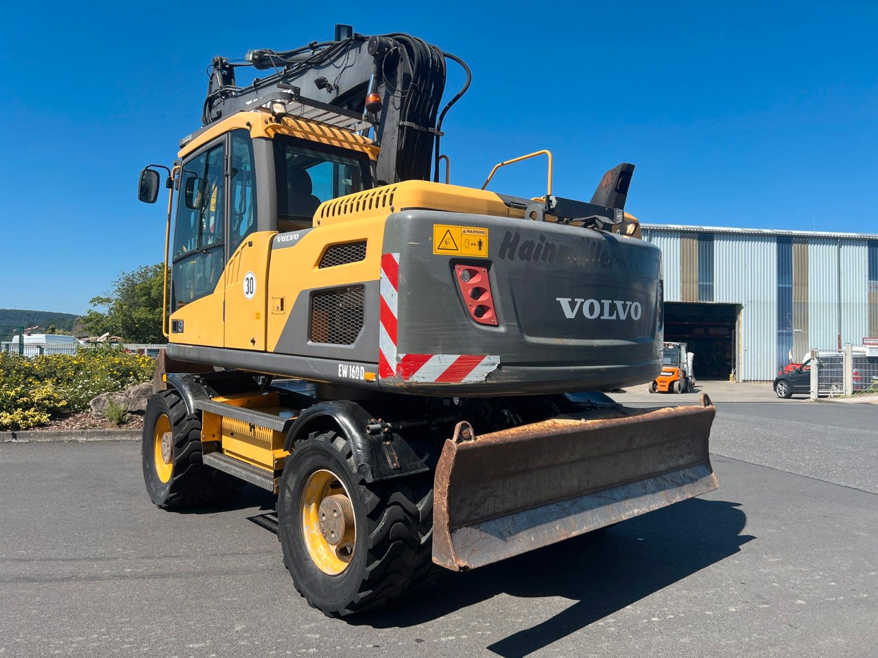 Volvo EW160D / 2014 / 1xTieflöffel / Forstschutzgitter - Escavadeira de rodas: foto 4 Volvo EW160D / 2014 / 1xTieflöffel / Forstschutzgitter - Escavadeira de rodas: foto 4