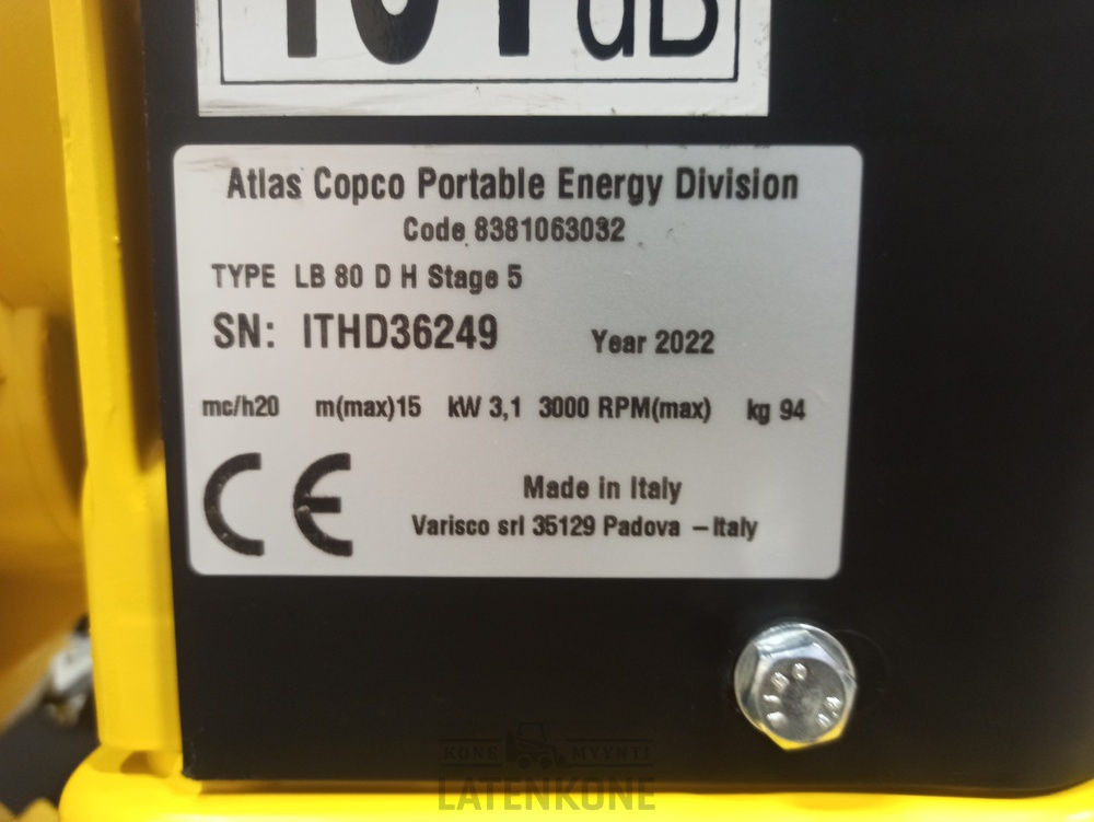Bomba de água Atlas Copco LB 80D vesipumppu: foto 11