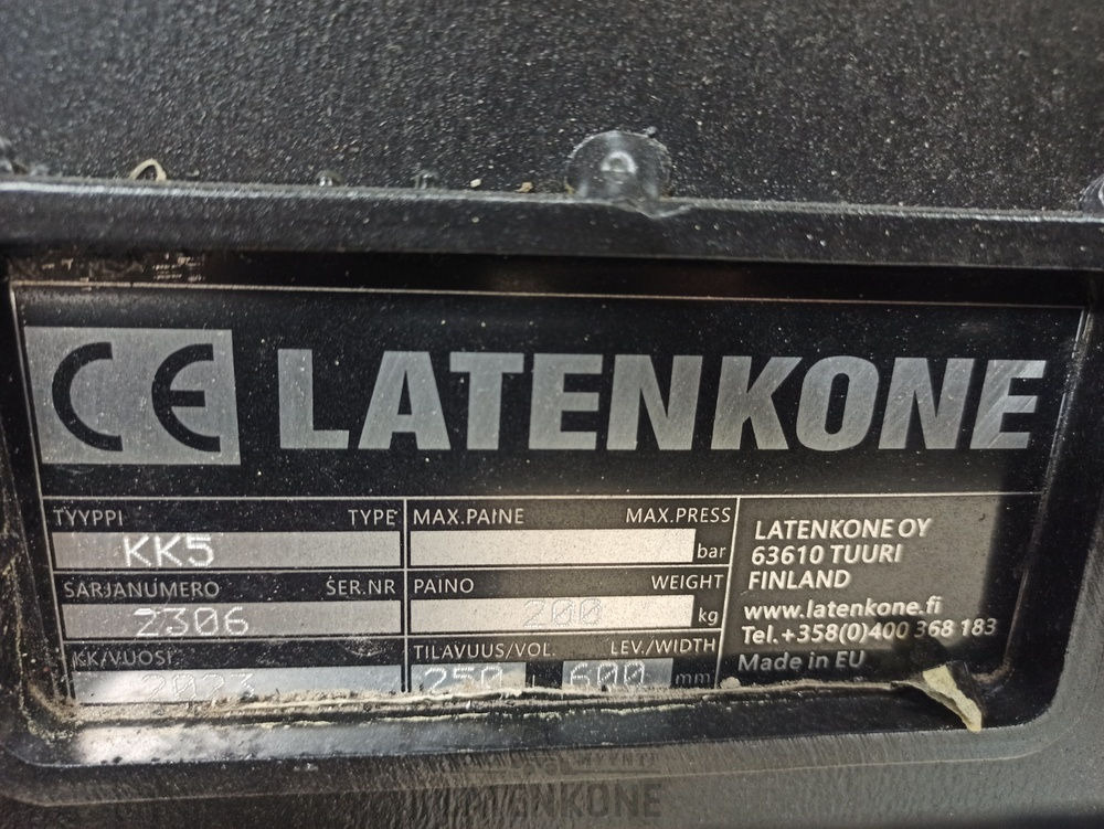 Balde para Máquina de construção Laten Kuokkakauha 600mm S45 kynsillä: foto 9