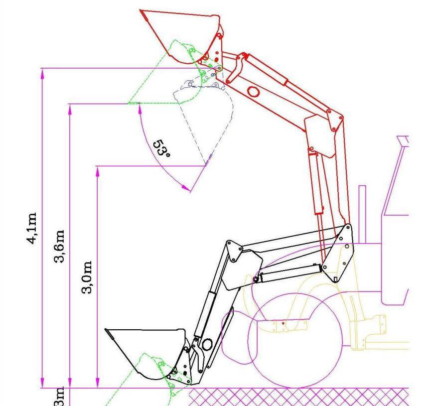 Hydrometal front loader AT-40 - Carregador frontal para o trator: foto 5 Hydrometal front loader AT-40 - Carregador frontal para o trator: foto 5