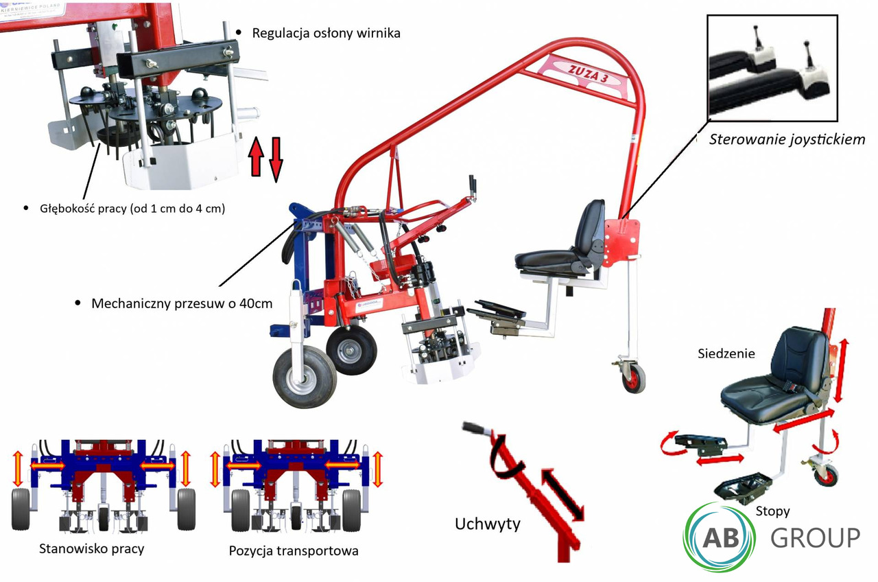 Jagoda single-row weed weeder ZUZA 3 - Equipamentos para jardinagem: foto 4 Jagoda single-row weed weeder ZUZA 3 - Equipamentos para jardinagem: foto 4