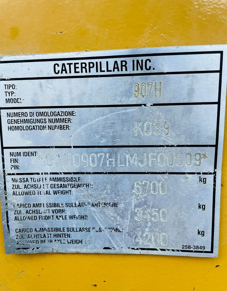 Pá carregadora de rodas Caterpillar 907H: foto 16