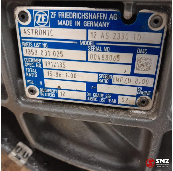 DAF Occ versnellingsbak 12AS2330TD DAF - Caixa de velocidade para Camião: foto 5 DAF Occ versnellingsbak 12AS2330TD DAF - Caixa de velocidade para Camião: foto 5