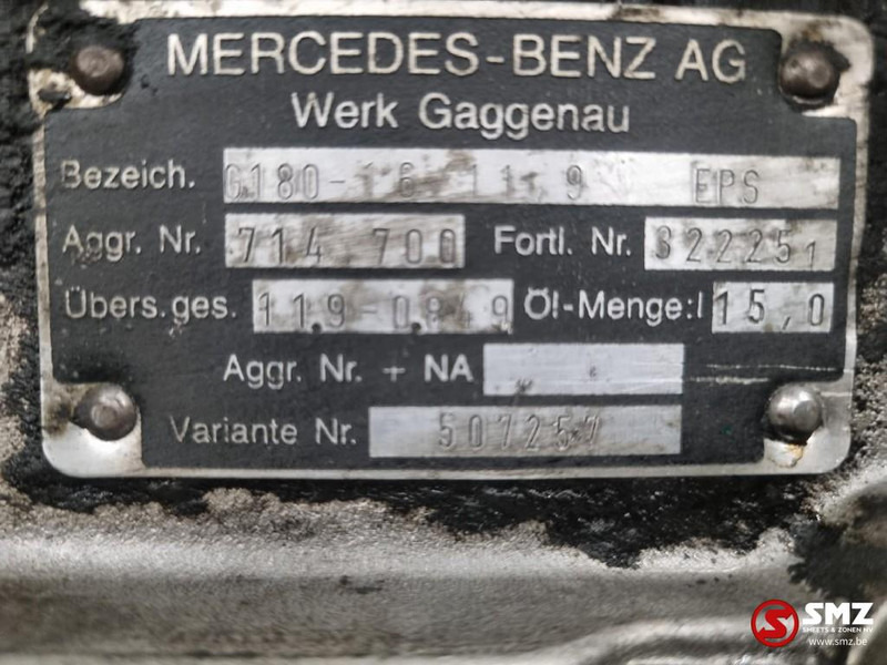 Caixa de velocidade para Camião Mercedes-Benz Occ Versnellingsbak Mercedes G180-16 / 11.9 EPS: foto 6