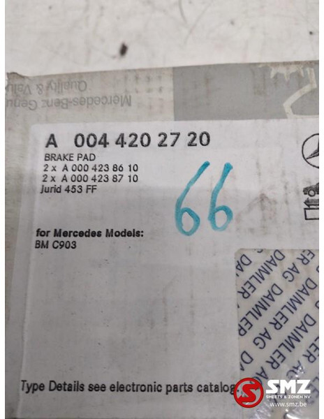 Mercedes-Benz Set remblokken mercedes sprinter w903 a0044202720 - Pastilhas de freio para Camião: foto 2 Mercedes-Benz Set remblokken mercedes sprinter w903 a0044202720 - Pastilhas de freio para Camião: foto 2