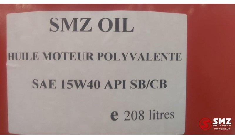 Smz Smz motor olie 15w40 208l - Óleo lubrificante/ Produto para o cuidado automovel: foto 3 Smz Smz motor olie 15w40 208l - Óleo lubrificante/ Produto para o cuidado automovel: foto 3