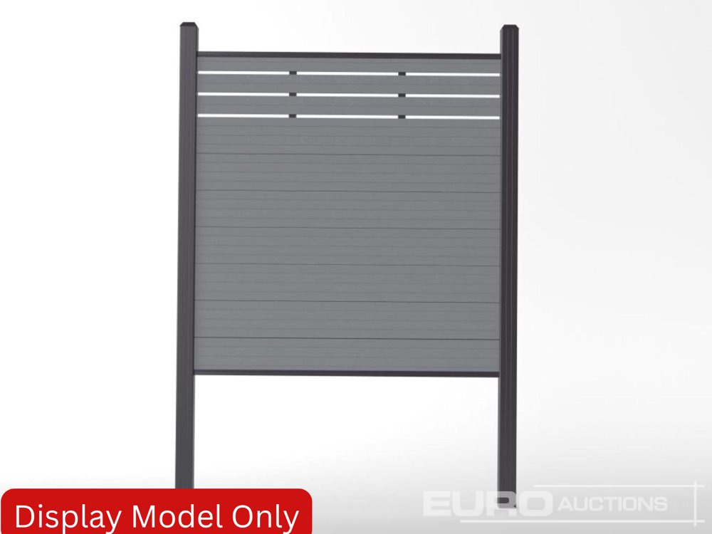 1.7m Wide Teak Composite Fence Panel (25 Panels), 2.45m Black Aluminium Post (26 Posts) Complete With Assembly Kit - Equipamento para oficina: foto 4 1.7m Wide Teak Composite Fence Panel (25 Panels), 2.45m Black Aluminium Post (26 Posts) Complete With Assembly Kit - Equipamento para oficina: foto 4