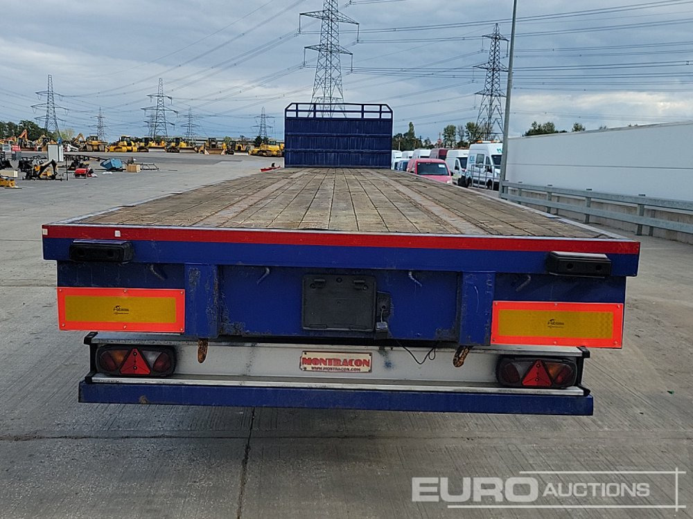 2005 Montracon Tri Axle Flatbed Trailer - Semi-reboque plataforma/ Caixa aberta: foto 4 2005 Montracon Tri Axle Flatbed Trailer - Semi-reboque plataforma/ Caixa aberta: foto 4