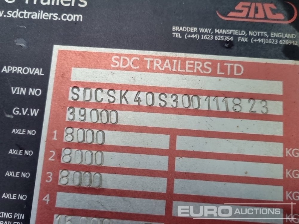Semi-reboque chassi 2010 SDC Tri Axle Skeletal Tailer (5 of): foto 34