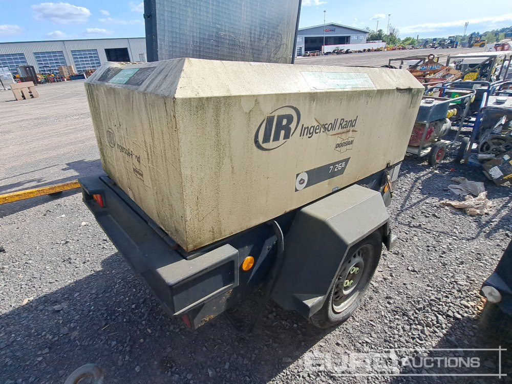 2011 Doosan 7/26E Single Axle Diesel Compressor/Generator, Yanmar Engine - Compressor de ar: foto 5 2011 Doosan 7/26E Single Axle Diesel Compressor/Generator, Yanmar Engine - Compressor de ar: foto 5