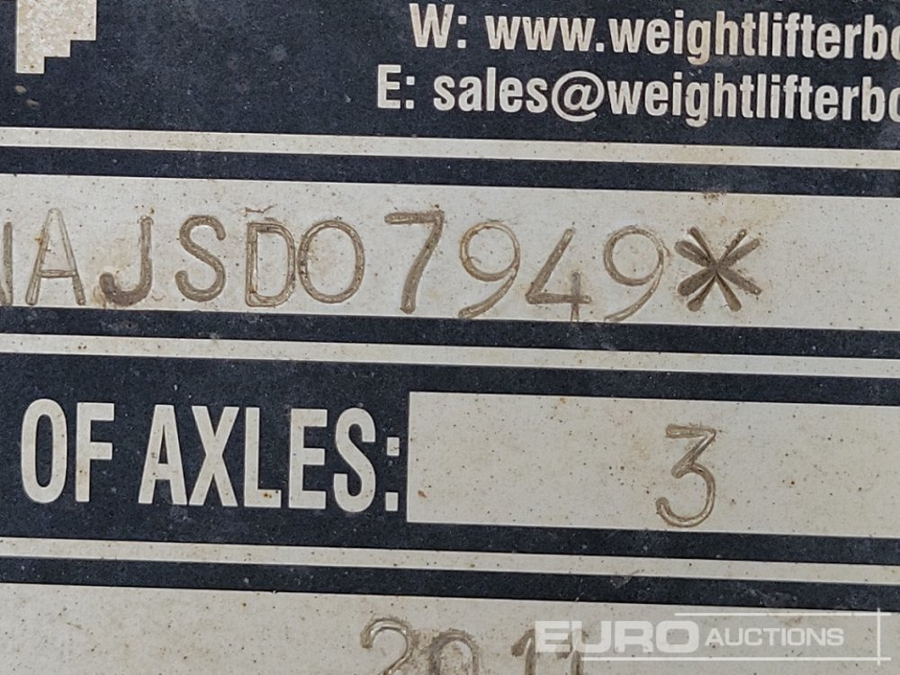 Semi-reboque basculante 2011 Weightlifter Tri Axle Bulk Tipping Trailer, Easy Sheet: foto 27