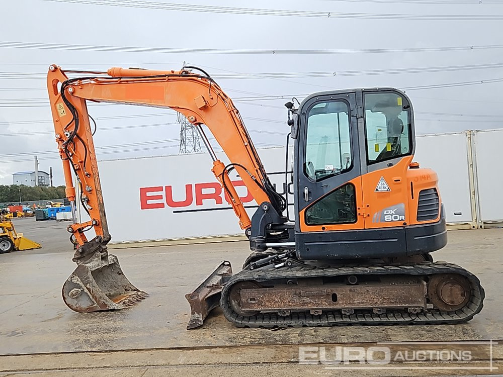 2012 Doosan DX80R - Mini escavadeira: foto 2 2012 Doosan DX80R - Mini escavadeira: foto 2