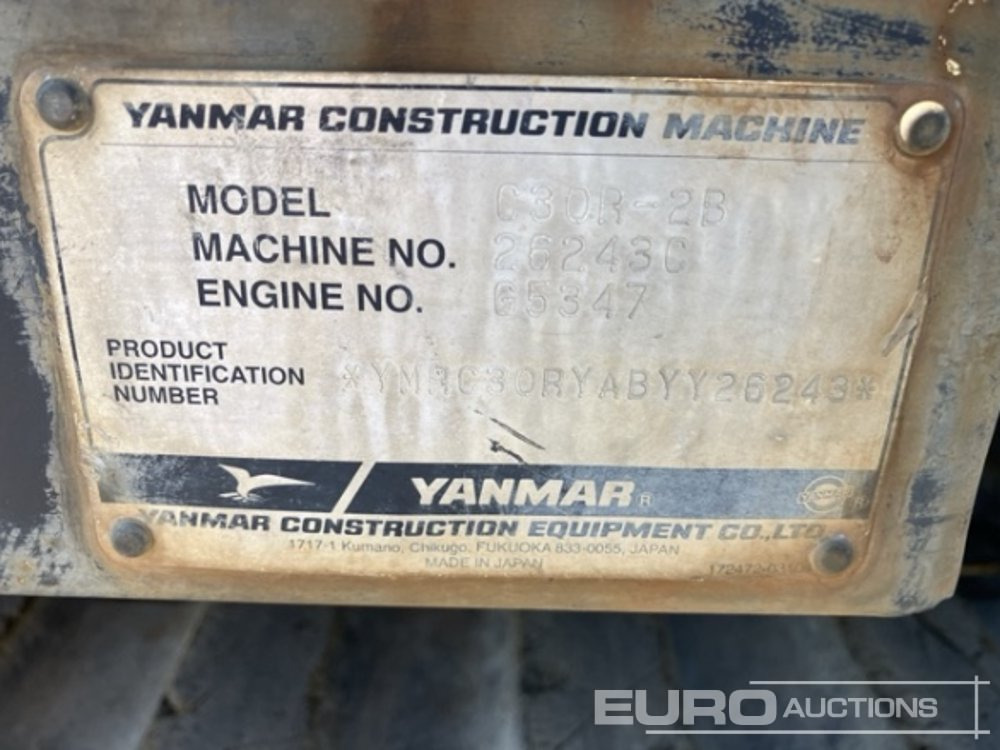 2012 Yanmar C30R-2B - Dumper de rastos: foto 5 2012 Yanmar C30R-2B - Dumper de rastos: foto 5