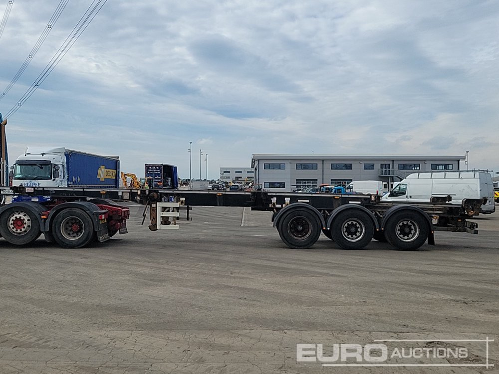 2013 Cartwright Tri Axle Skeleton Trailer, Twist & Lock - Semi-reboque plataforma/ Caixa aberta: foto 2 2013 Cartwright Tri Axle Skeleton Trailer, Twist & Lock - Semi-reboque plataforma/ Caixa aberta: foto 2