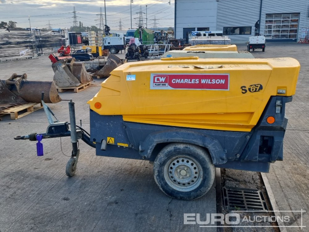 2014 Atlas Copco XAS67 - Compressor de ar: foto 2 2014 Atlas Copco XAS67 - Compressor de ar: foto 2
