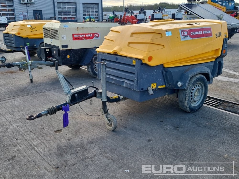 2014 Atlas Copco XAS67 - Compressor de ar: foto 1 2014 Atlas Copco XAS67 - Compressor de ar: foto 1
