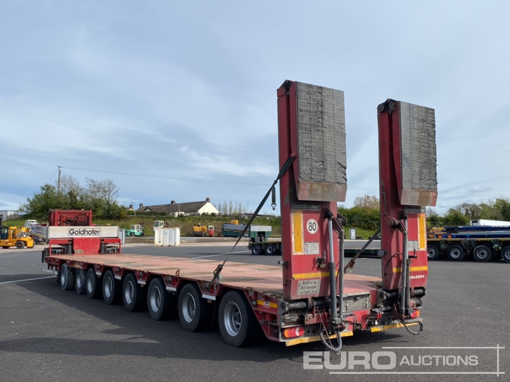 2014 Goldhofer 8 Axle Double Extending Stepframe Low Loader Trailer, Hydraulic Rear Steering, Hydraulic Ramps, Out Riggers, Extending To 24m, 2.75m Wide - Semi-reboque baixa: foto 3 2014 Goldhofer 8 Axle Double Extending Stepframe Low Loader Trailer, Hydraulic Rear Steering, Hydraulic Ramps, Out Riggers, Extending To 24m, 2.75m Wide - Semi-reboque baixa: foto 3