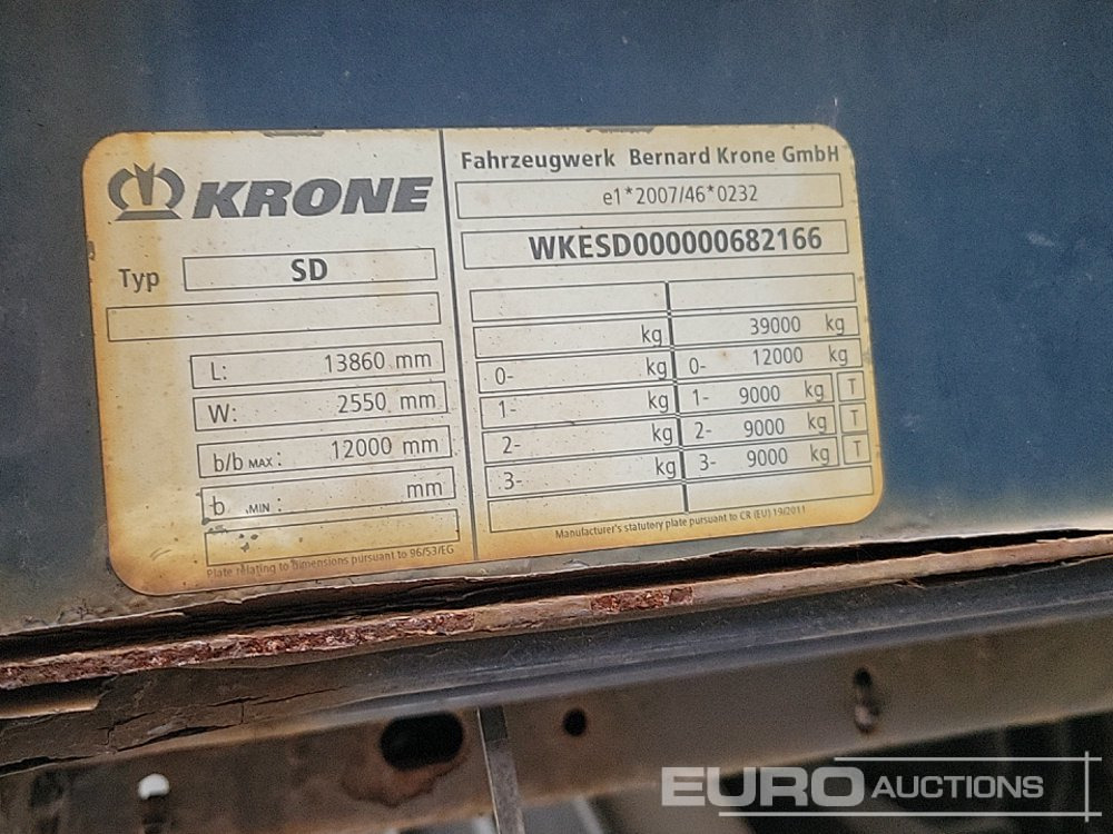 Semi-reboque de lona 2015 Krone SD: foto 41