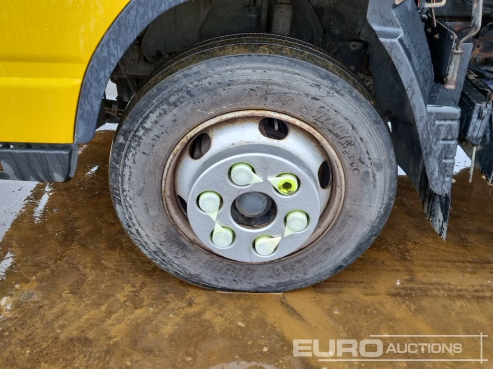Camião de caixa aberta/ Plataforma para transporte de máquinas pesadas 2016 Mitsubishi Fuso 7C18: foto 9