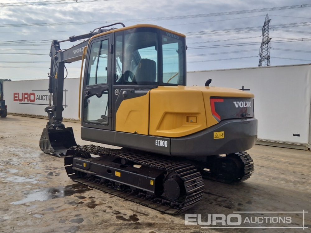 2017 Volvo EC80D - Mini escavadeira: foto 3 2017 Volvo EC80D - Mini escavadeira: foto 3