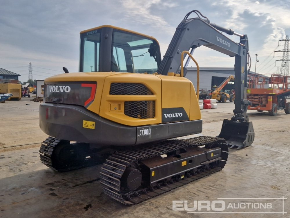 2017 Volvo EC80D - Mini escavadeira: foto 5 2017 Volvo EC80D - Mini escavadeira: foto 5