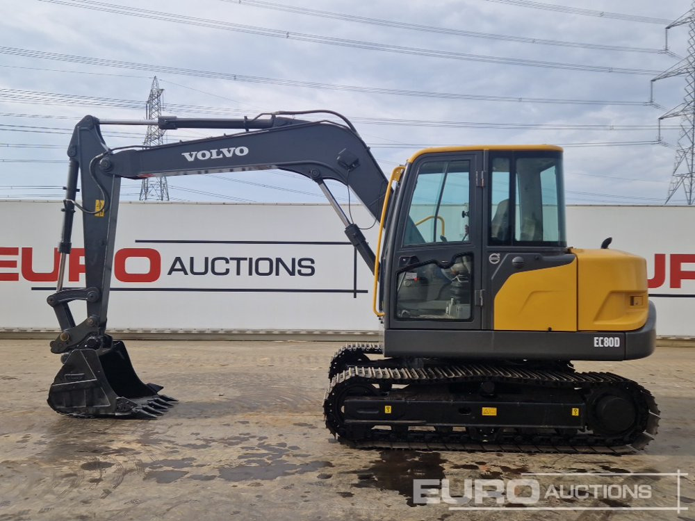 2017 Volvo EC80D - Mini escavadeira: foto 2 2017 Volvo EC80D - Mini escavadeira: foto 2