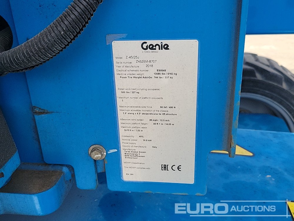 Plataforma aérea 2018 Genie Z-45/25J: foto 41
