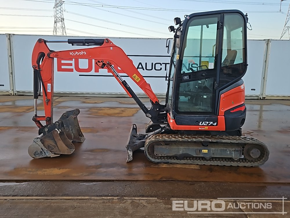 2018 Kubota U27-4 - Mini escavadeira: foto 2 2018 Kubota U27-4 - Mini escavadeira: foto 2