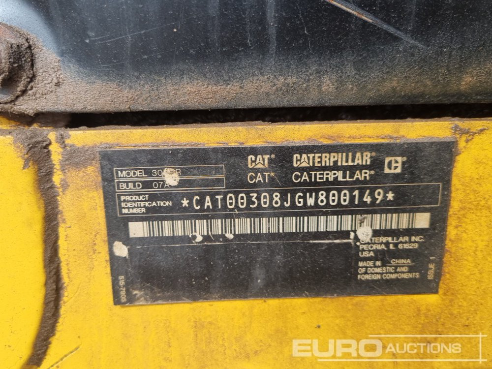 Mini escavadeira 2019 CAT 308CR: foto 46