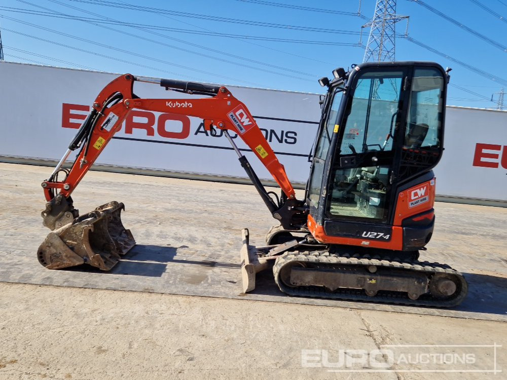 2020 Kubota U27-4 - Mini escavadeira: foto 2 2020 Kubota U27-4 - Mini escavadeira: foto 2