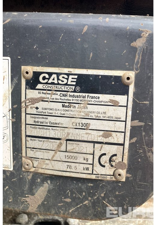 Escavadora de rastos 2021 Case CX130D: foto 26
