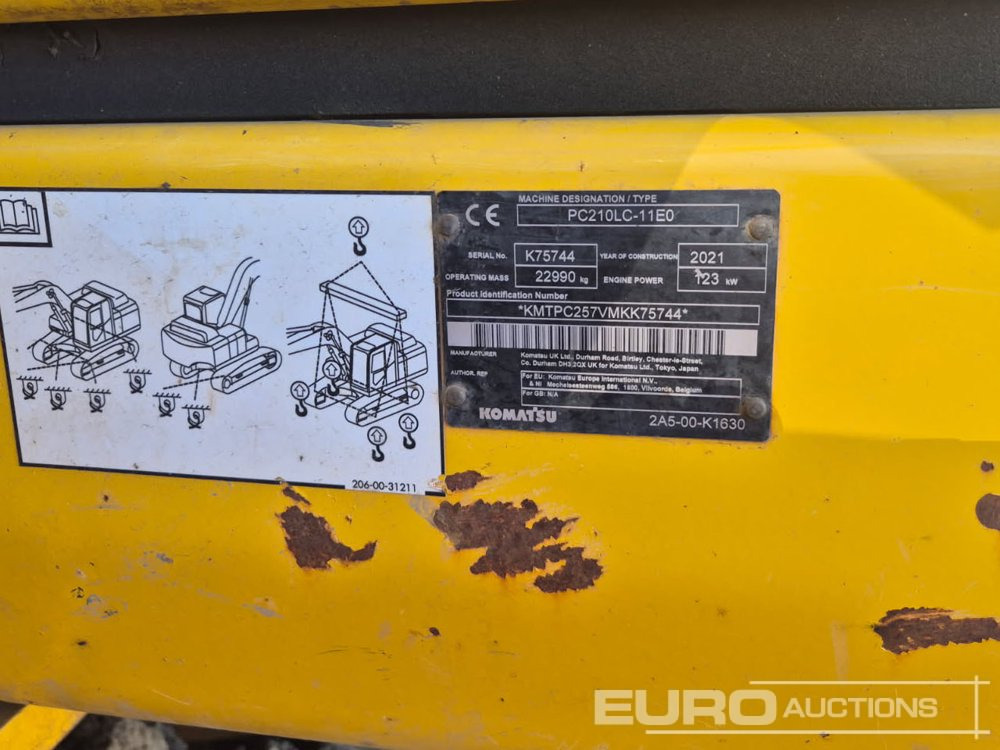 2021 Komatsu PC210LC-11E0 - Escavadora de rastos: foto 2 2021 Komatsu PC210LC-11E0 - Escavadora de rastos: foto 2