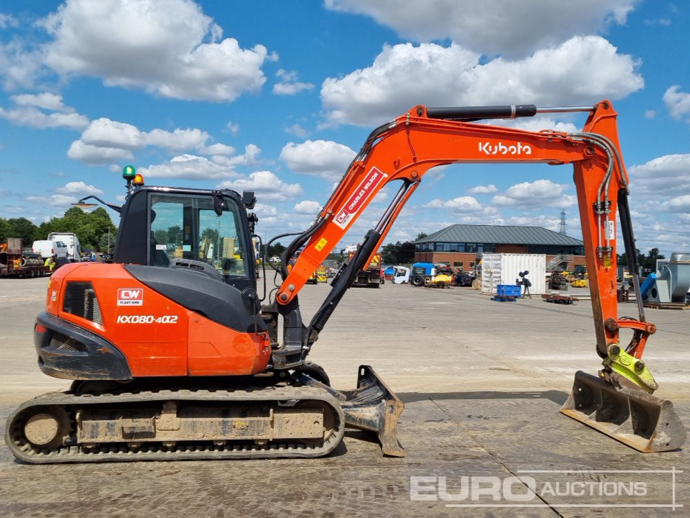 Mini escavadeira 2021 Kubota KX080-4A2: foto 6