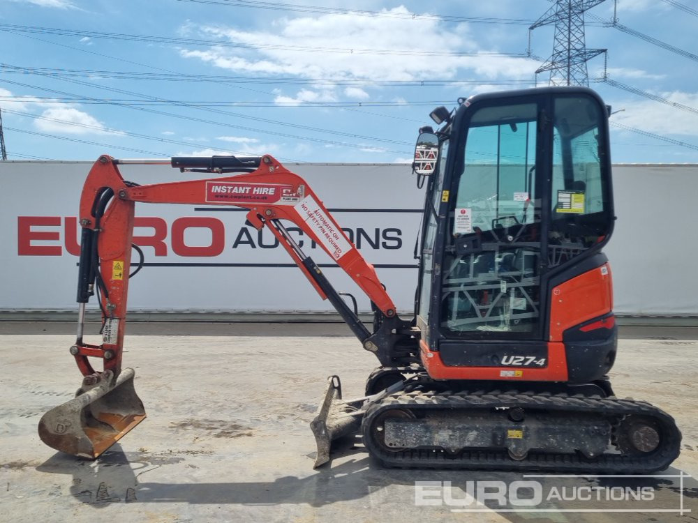 2021 Kubota U27-4 - Mini escavadeira: foto 2 2021 Kubota U27-4 - Mini escavadeira: foto 2